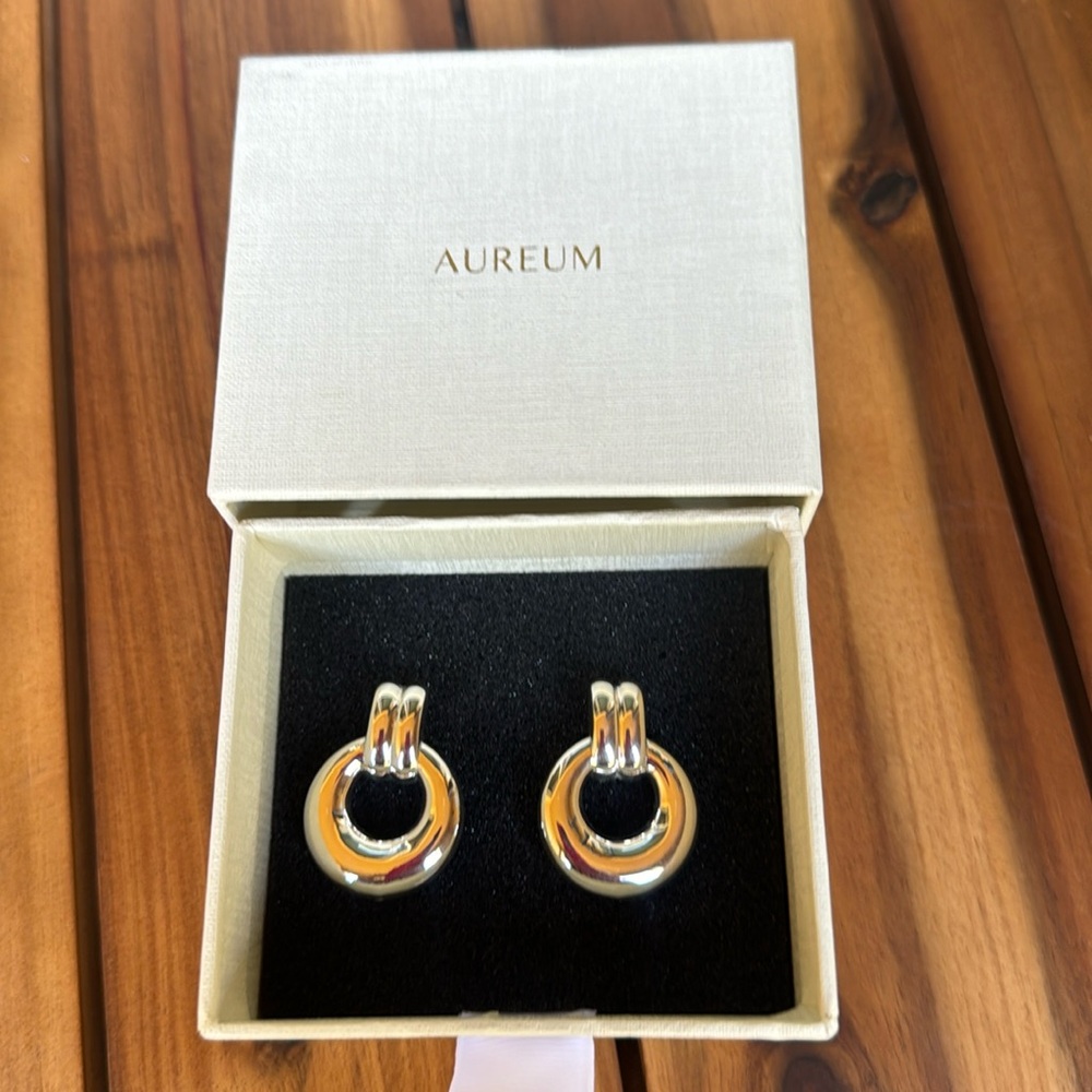 Elodie Silver Circle Knot Earrings